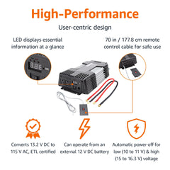 Remote control cable (70 inches) for convenient positioning