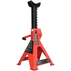 Amazon Basics jack stand with adjustable-height mechanism enables easy height setting.