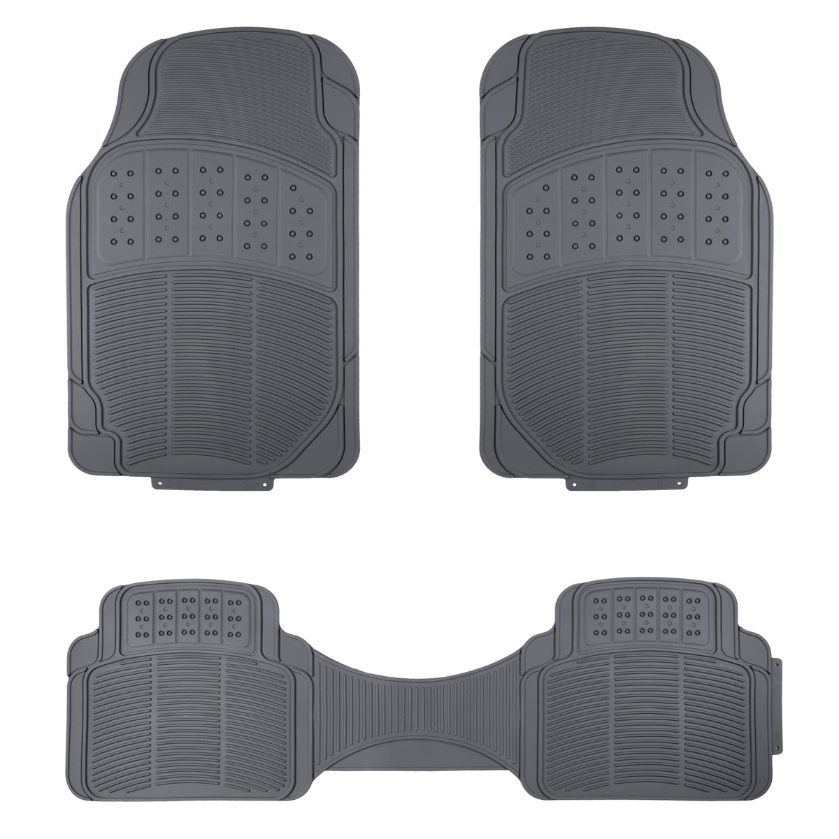 Amazon Basics universal PVC floor mats front-left view, all-weather protection