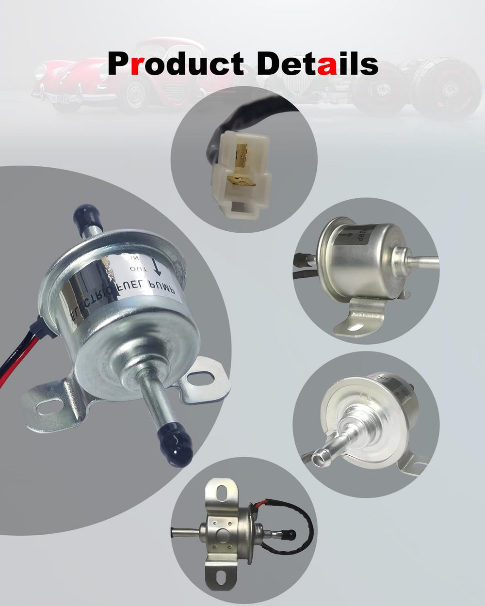 Amblee pump connectors and housing enabling secure wiring.