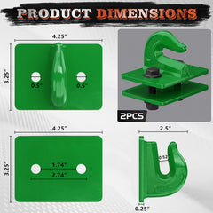 AMBULL bolt-on mount with backer plate for solid, reliable installation