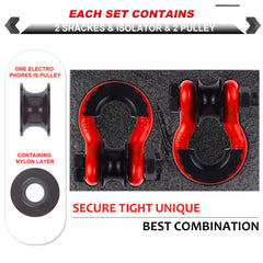 AMBULL galvanized and powder-coated steel shackle highlights rust protection