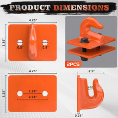 AMBULL Grade 70 Bolt-On Mount shown for solid installation