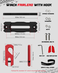 AMBULL grade 80 forged steel tow hook assembly designed for secure, demanding terrain towing.