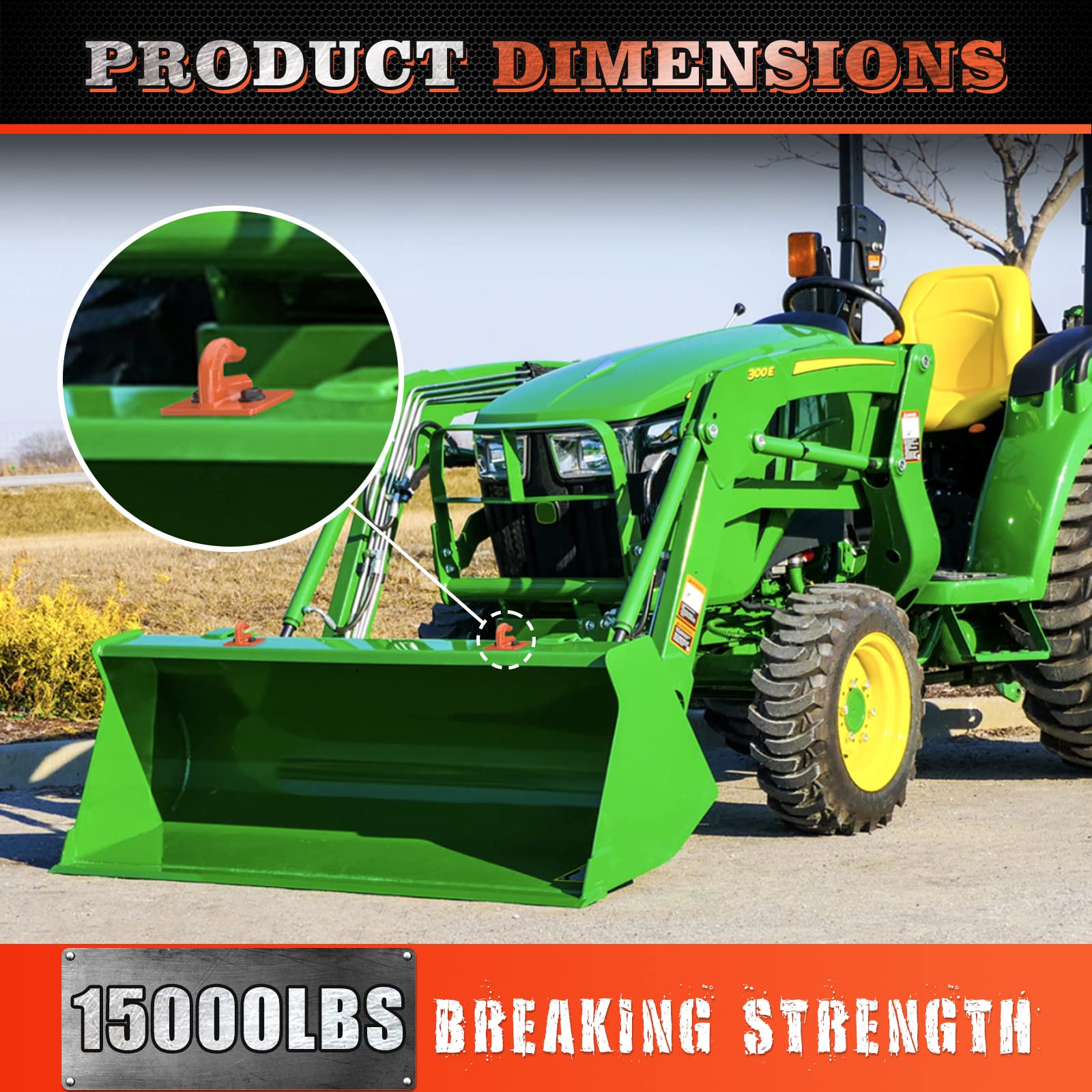 AMBULL Tow-capable attachment for tractor, RV, UTV, and Truck