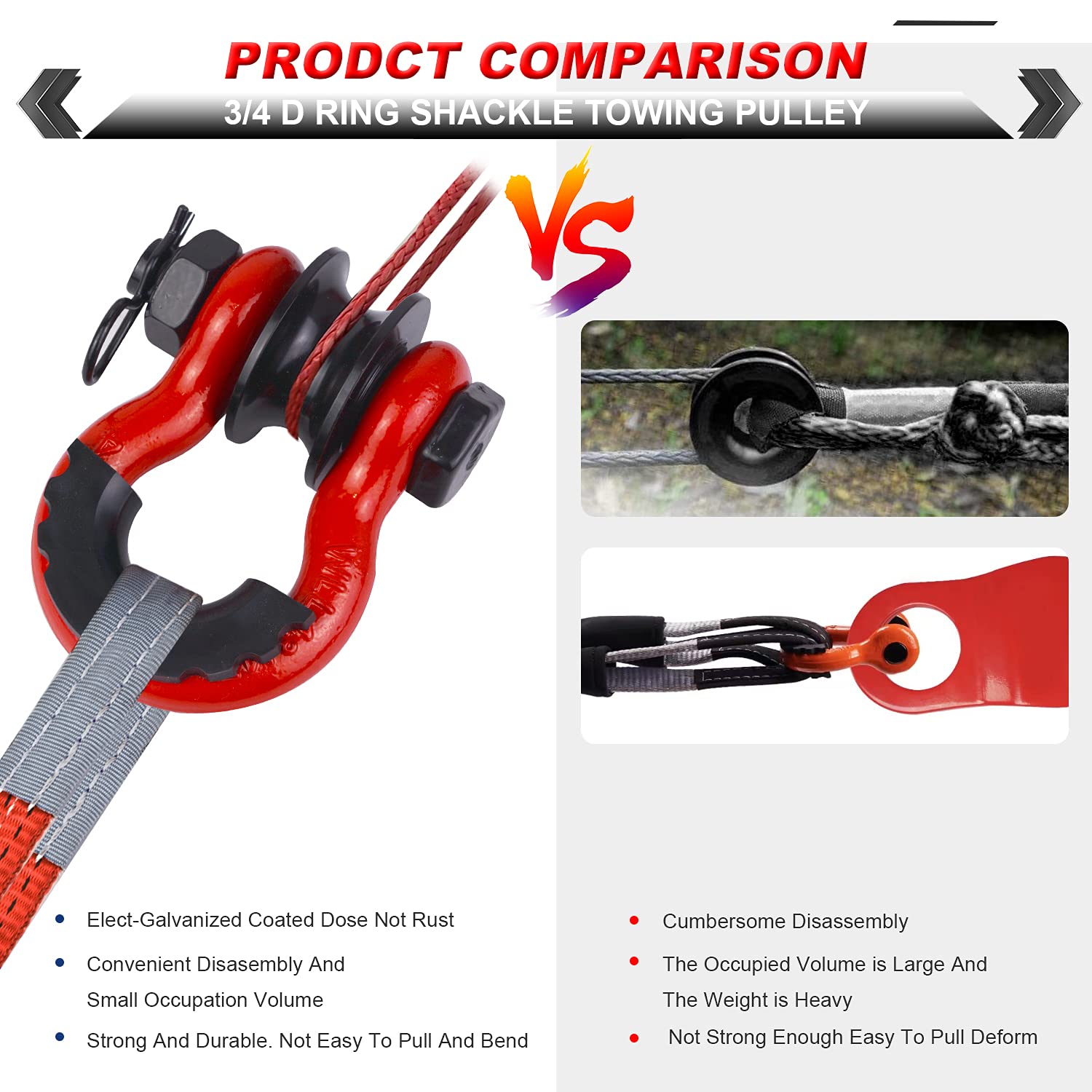 AMBULL two-pack snatch block demonstrates durable recovery gear for trucks and SUVs