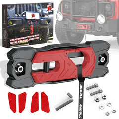AMBULL winch fairlead with tow hook for heavy-duty off-road recovery.