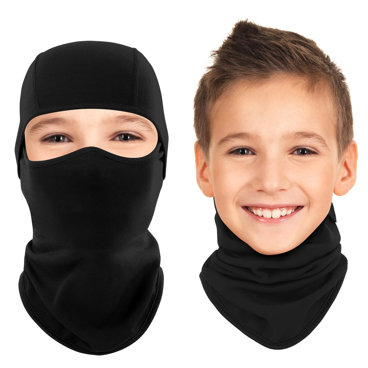 Ameceres Kids Balaclava warmth keeps young faces cozy during cold days.