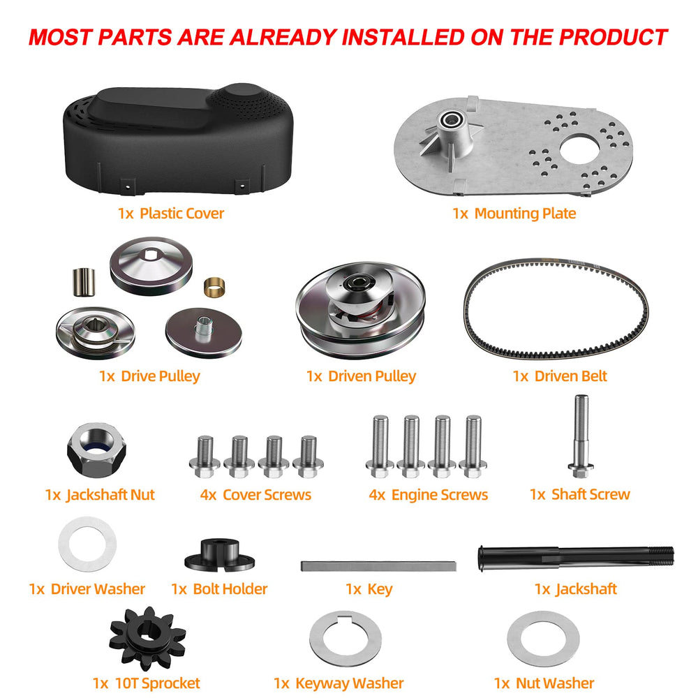 Ameetaa 10-tooth sprocket for #40/#41/#420 chain included in the kit