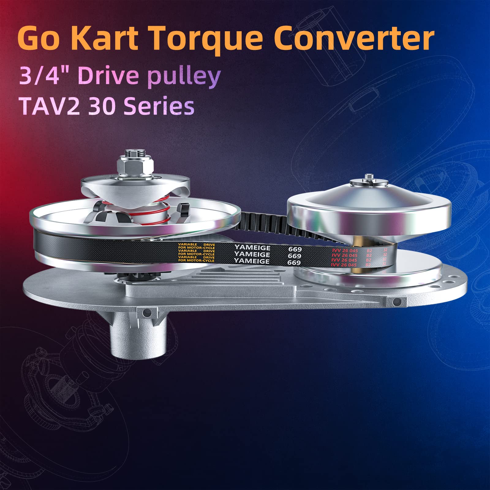 Adrive belt included in the Ameetaa torque converter kit for reliable transmission