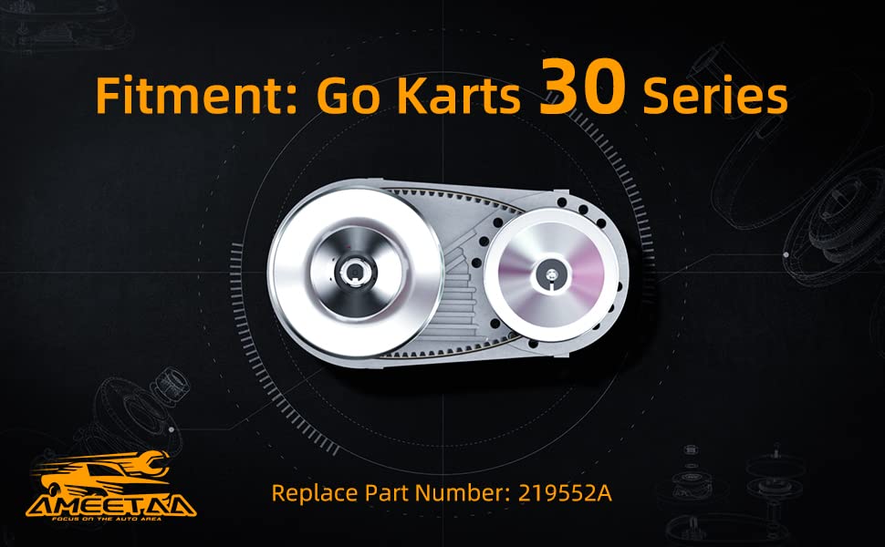 Ameetaa go-kart torque converter setup enabling versatile compatibility