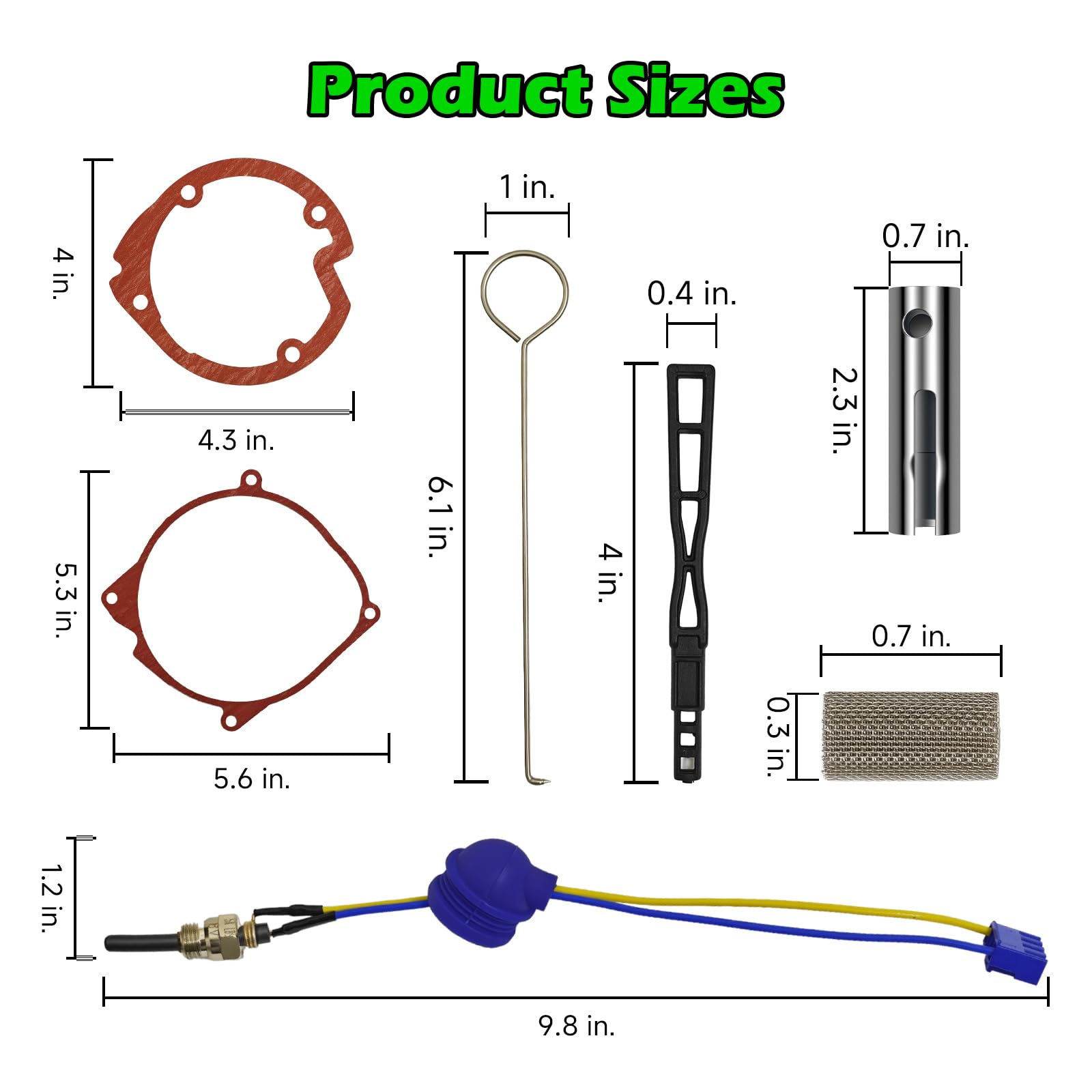 AMEHO atomizing screen installation rod for precise setup.