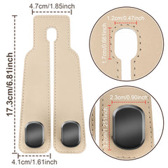 Two-pack Amelity headrest hooks for purses, bags, and groceries.