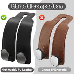 Amelity leather car hook with strong load-bearing construction.