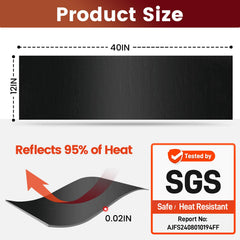 Amerbro heat shield close-up shows nano-adhesive for strong bonding