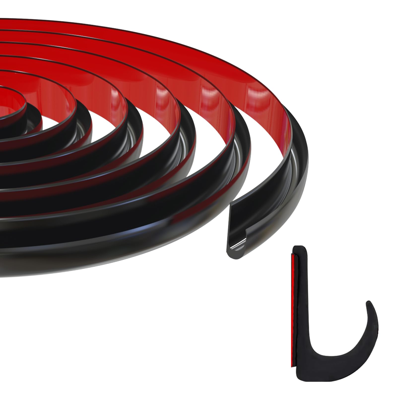 Ameri rain gutter 25ft black provides durable water diversion for vehicles.