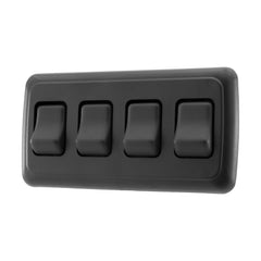 American Technology Components quad SPST switch with bezel for clean RV panel installations.