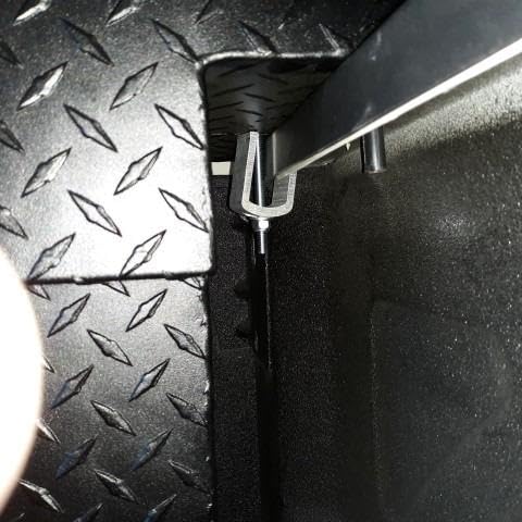 Americangaslogs universal-fit clamps work with most truck beds.