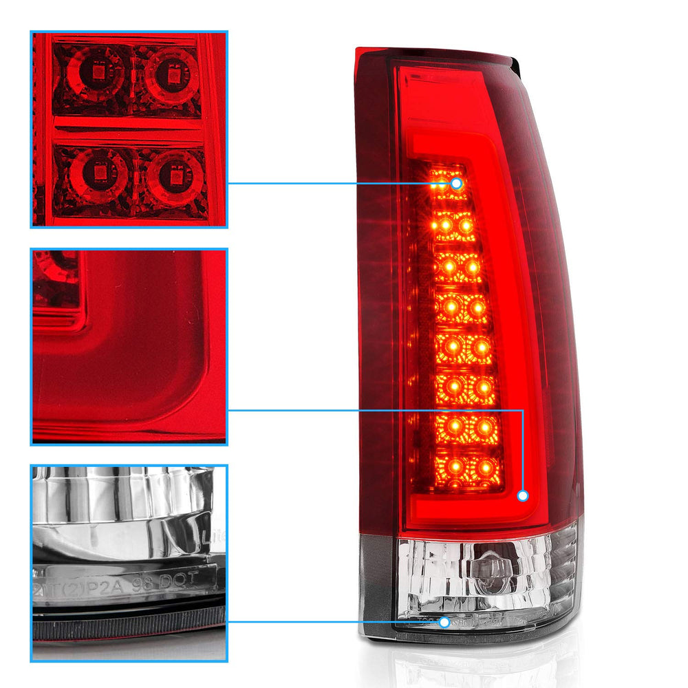 AmeriLite crystal red tail light LED array delivers clear signaling