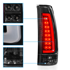 AmeriLite matte-black housing tail light for a rugged, modern look.