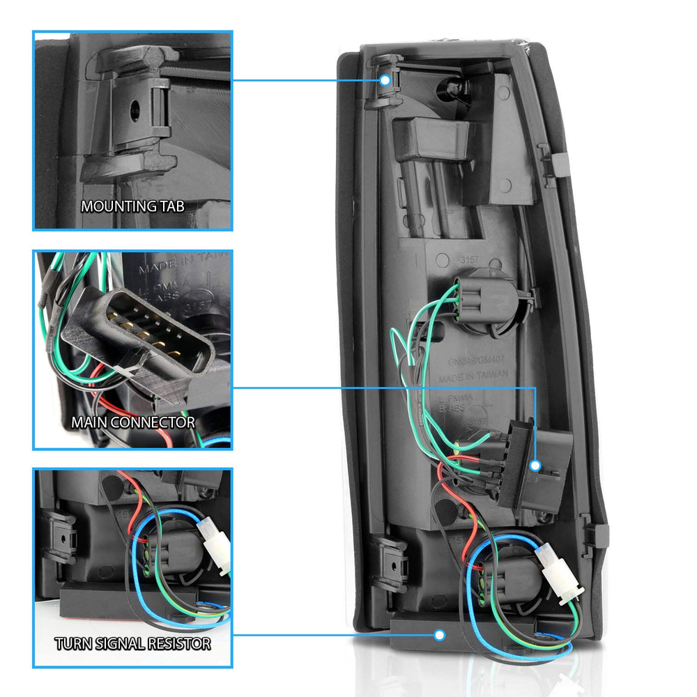 AmeriLite tail light ready for easy, direct-install replacement.