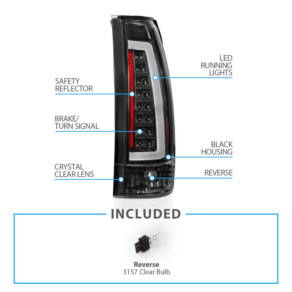 AmeriLite rear-view tail light assembly for full-size C/K trucks.