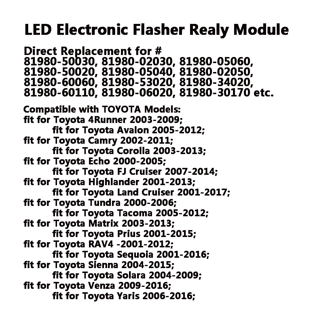 AMFRNE eight-pin 12V LED relay module for smooth LED conversion.