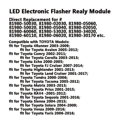 AMFRNE eight-pin 12V LED relay module for smooth LED conversion.