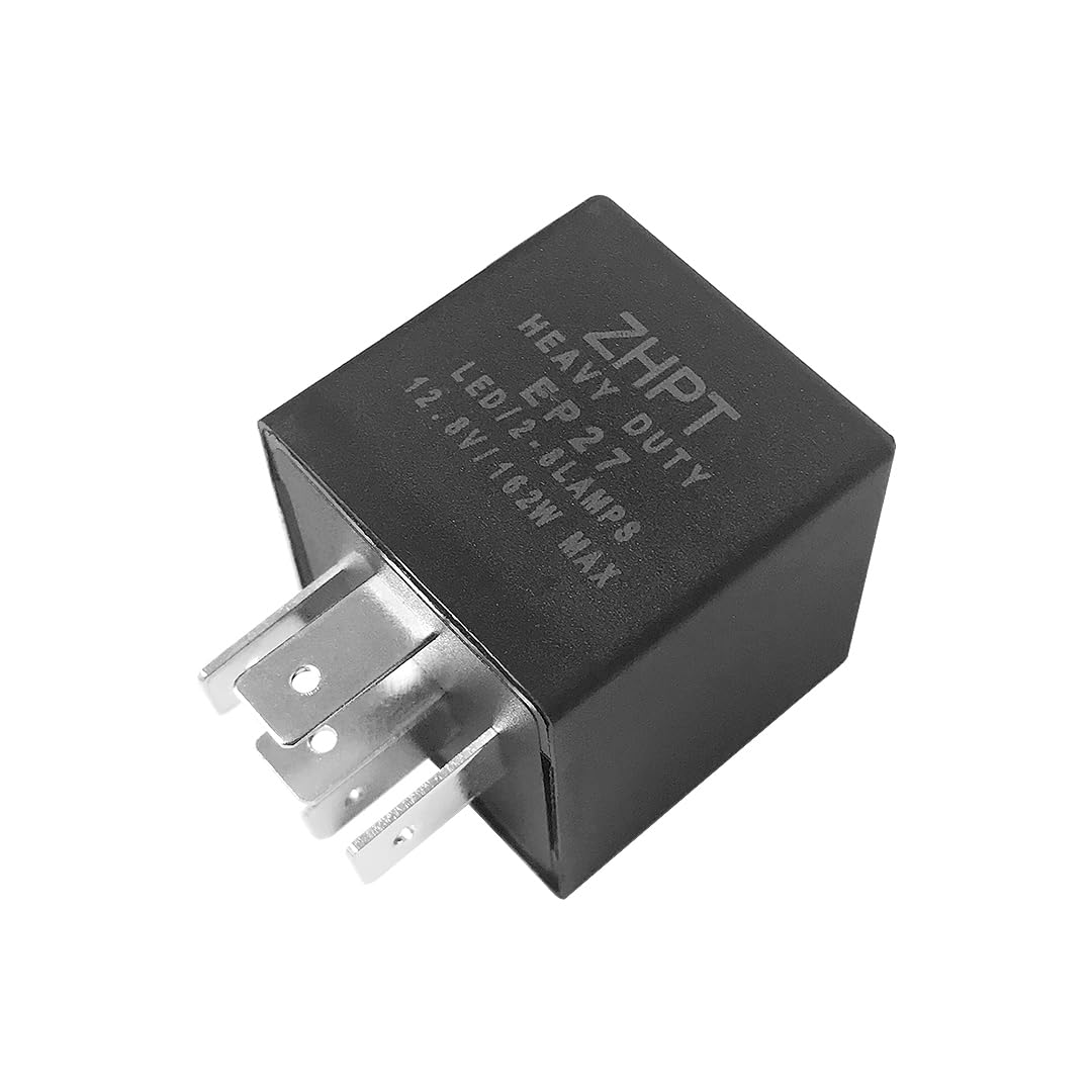 AMFRNE EP27 relay packaging highlights plug-and-play installation and vehicle compatibility.