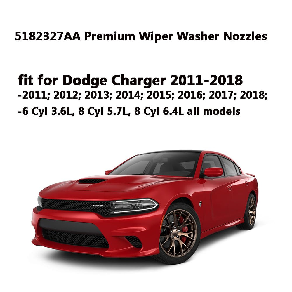 AMFRNE wiper nozzle fit Chrysler 300 and Dodge models for easy installation