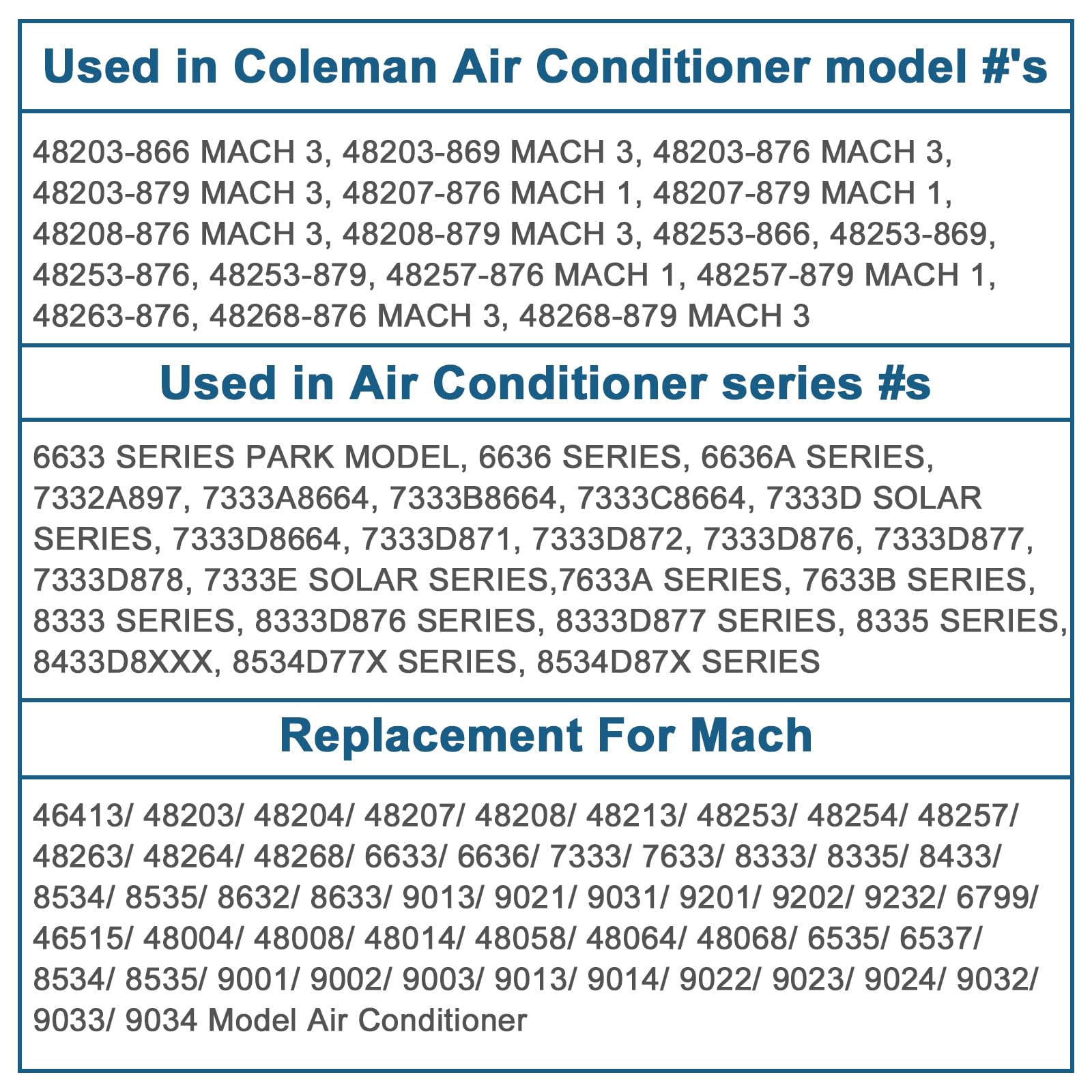 AMI PARTS 8333A9021 compatibility list shows supported models