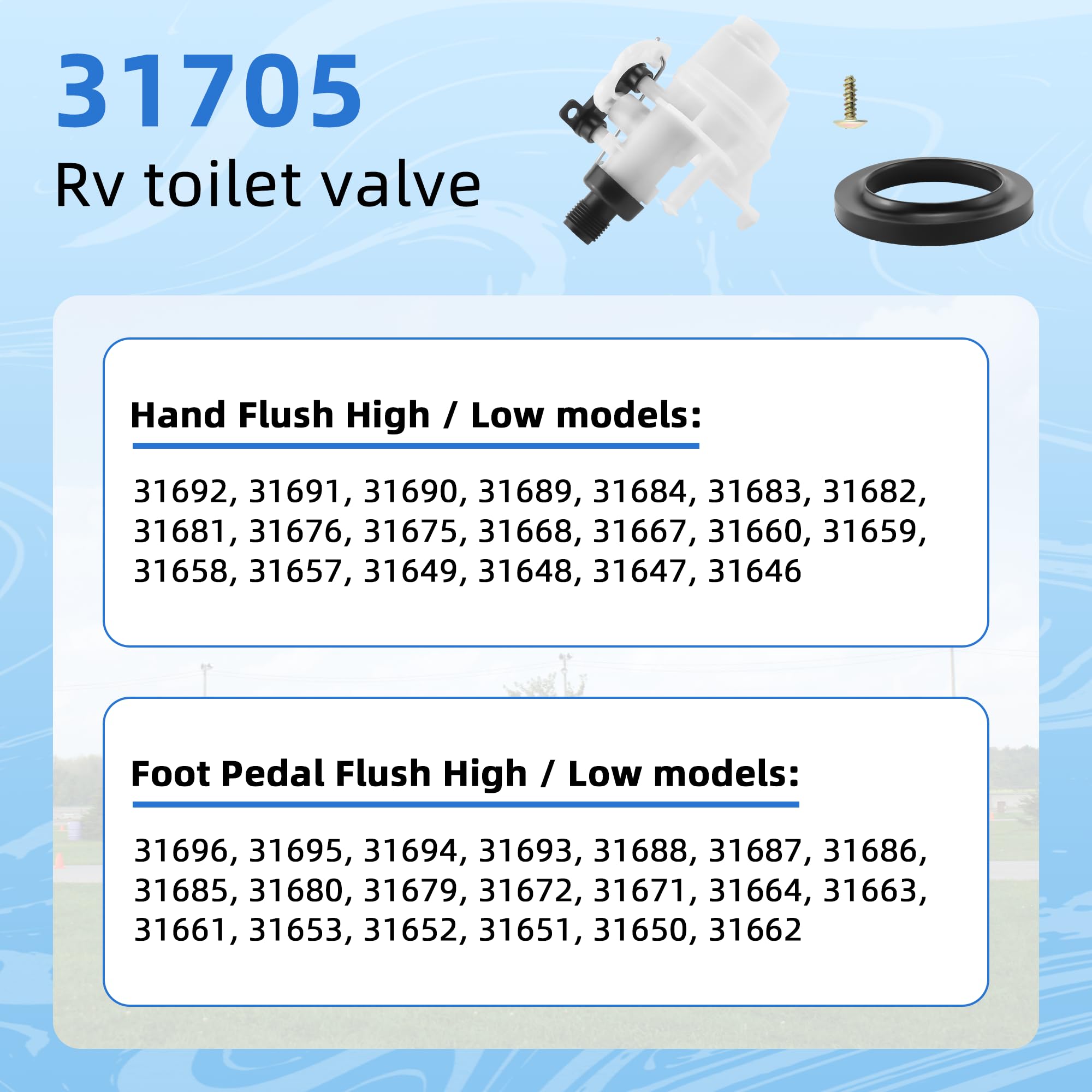 AMI PARTS leak-resistant design supports reliable RV flushing experiences