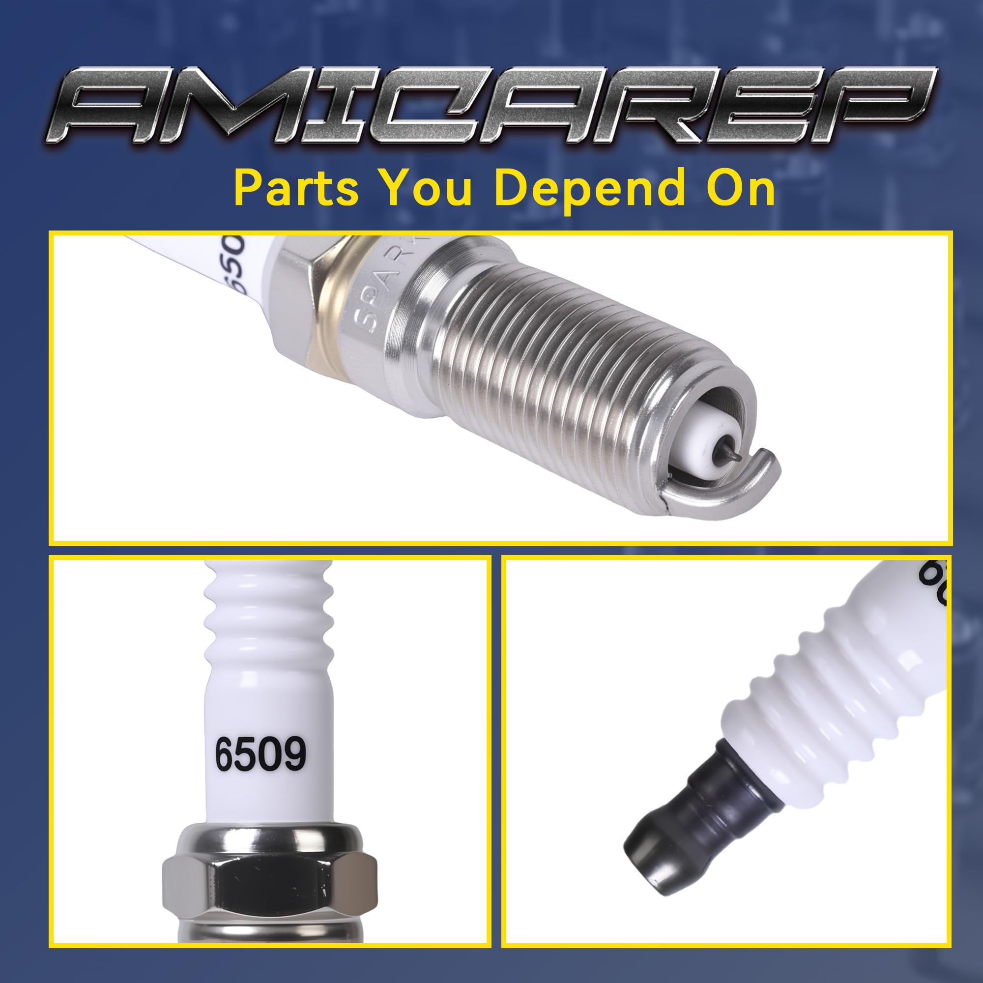 AMICAREP spark plugs offer potential fuel efficiency and clean combustion.