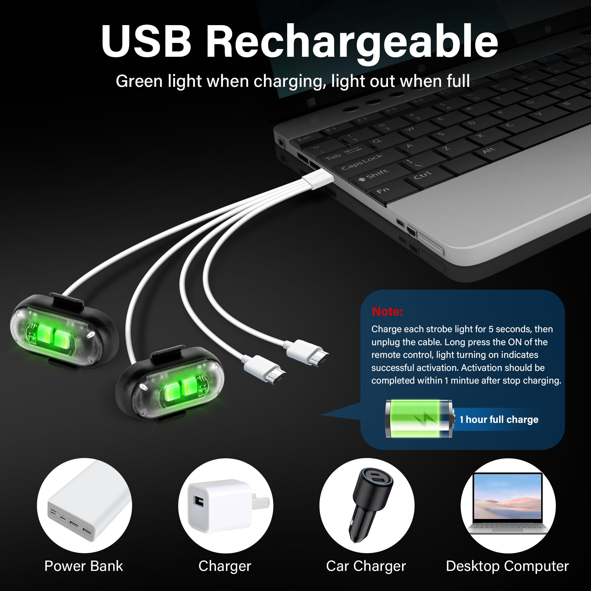 Amiline IP65 waterproof LED strobe endures rain and dust