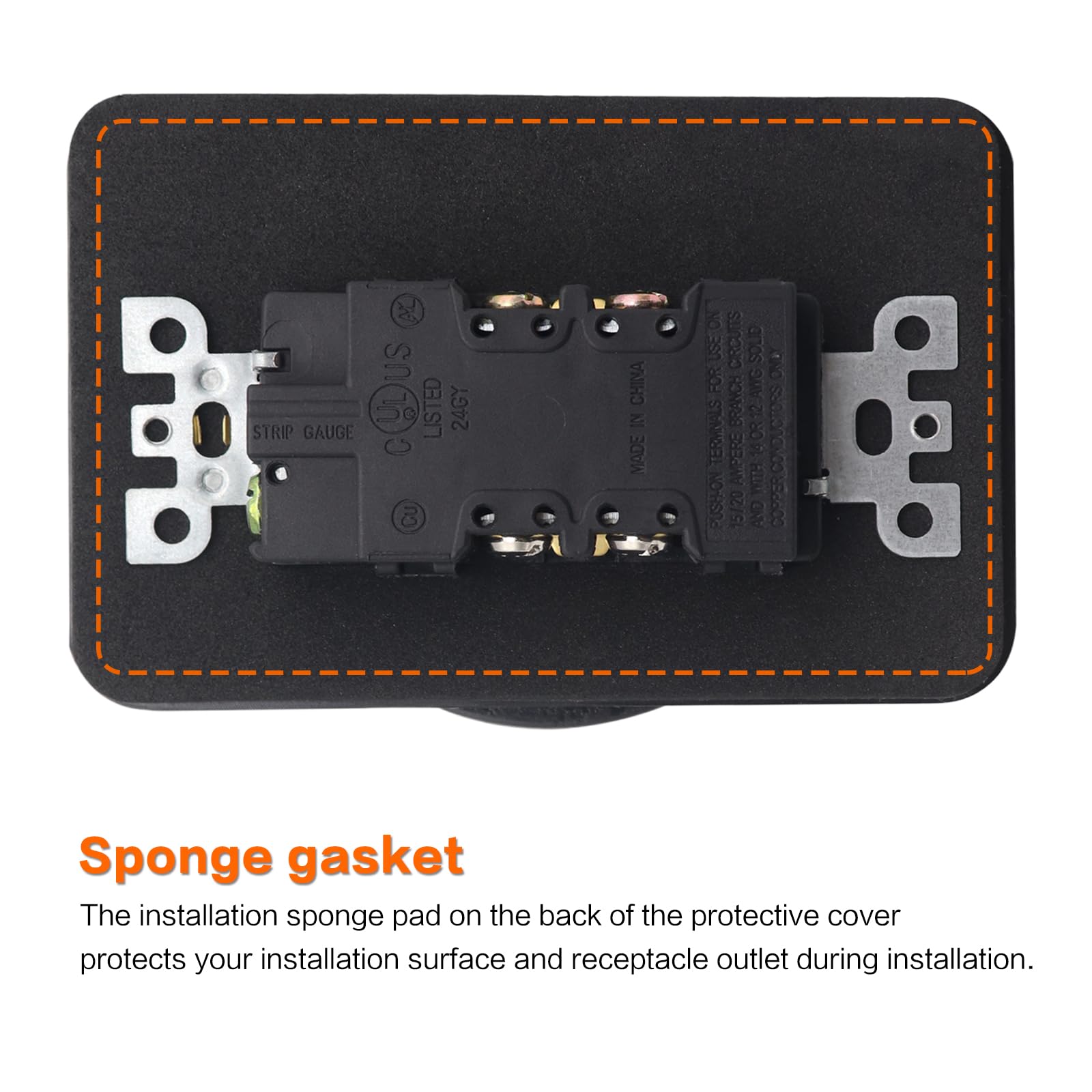 AMOMD shallow wiring-space design helps fit multiple devices in joist boxes.