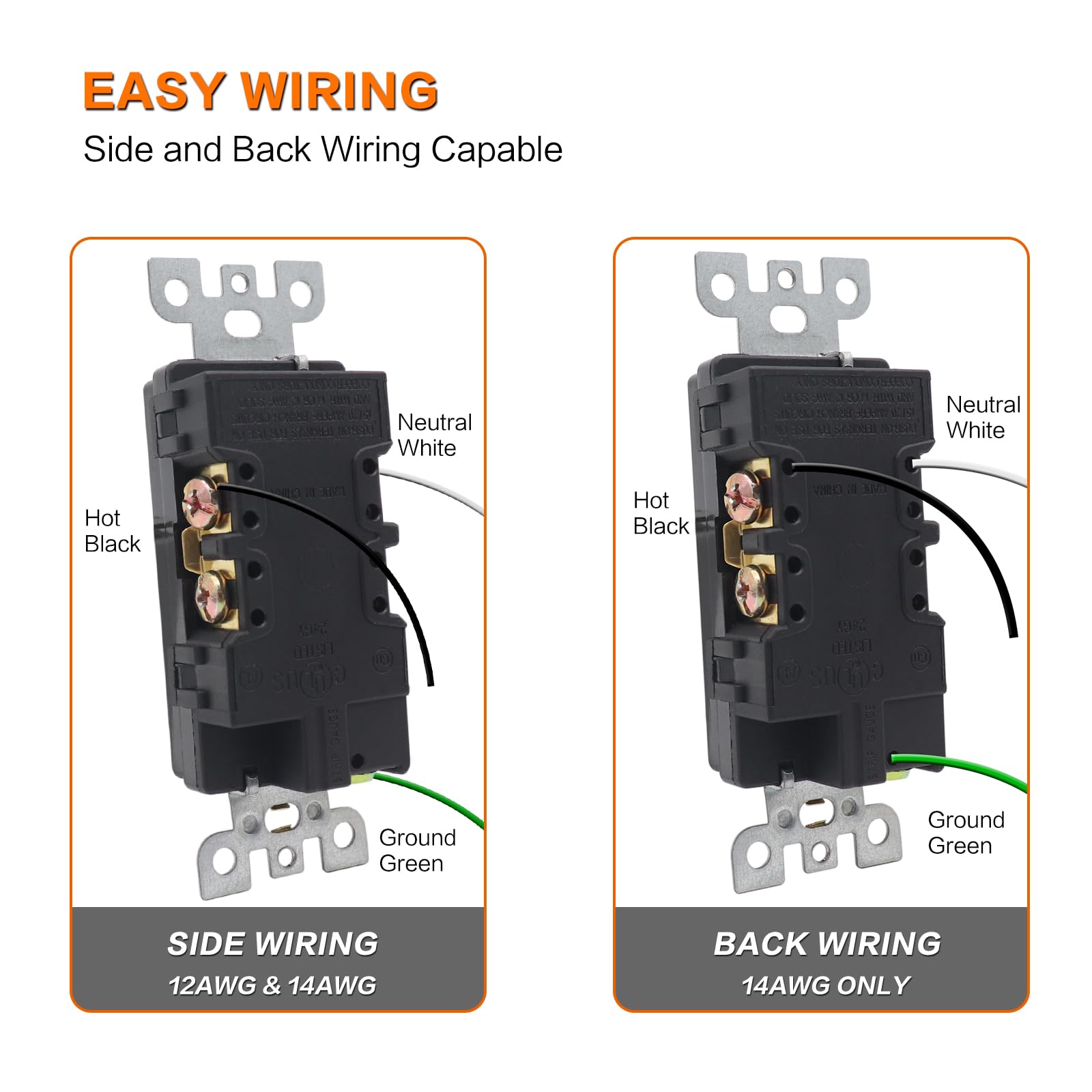 AMOMD sponge pad back protects installation surfaces during mounting.