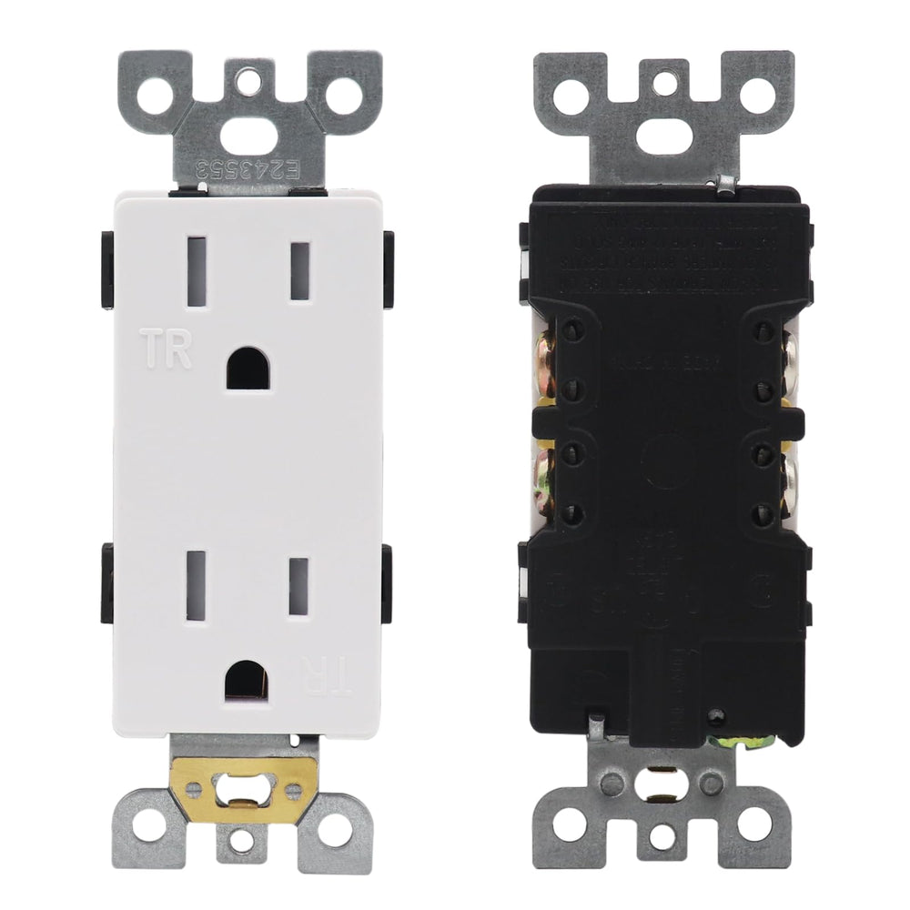 AMOMD Weatherproof RV outlet 15A 125V receptacle for outdoor use.