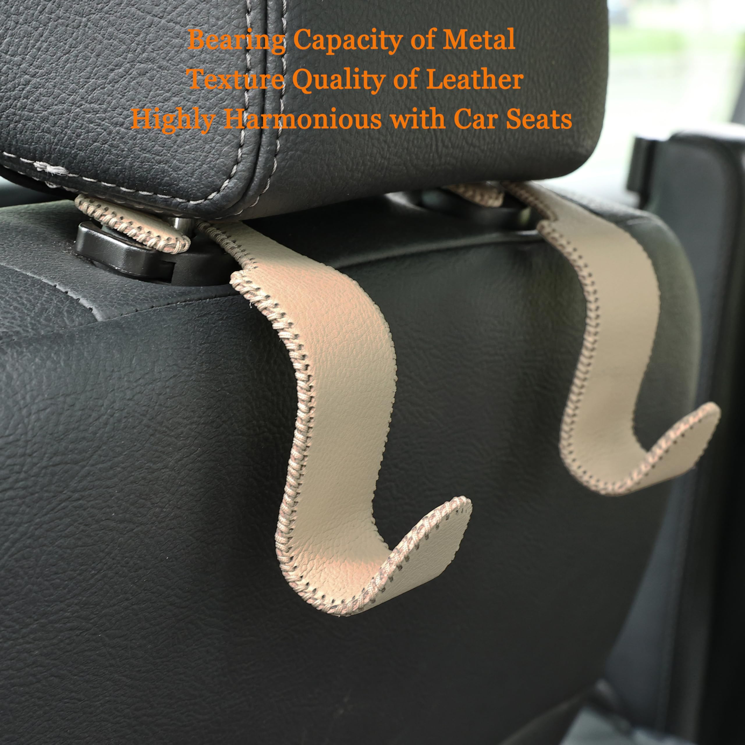 Amooca four-pack car hooks for multiple hanging needs in one box.