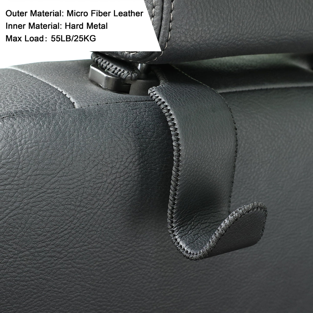 Amooca headrest hook back-seat use keeps items organized for passengers.
