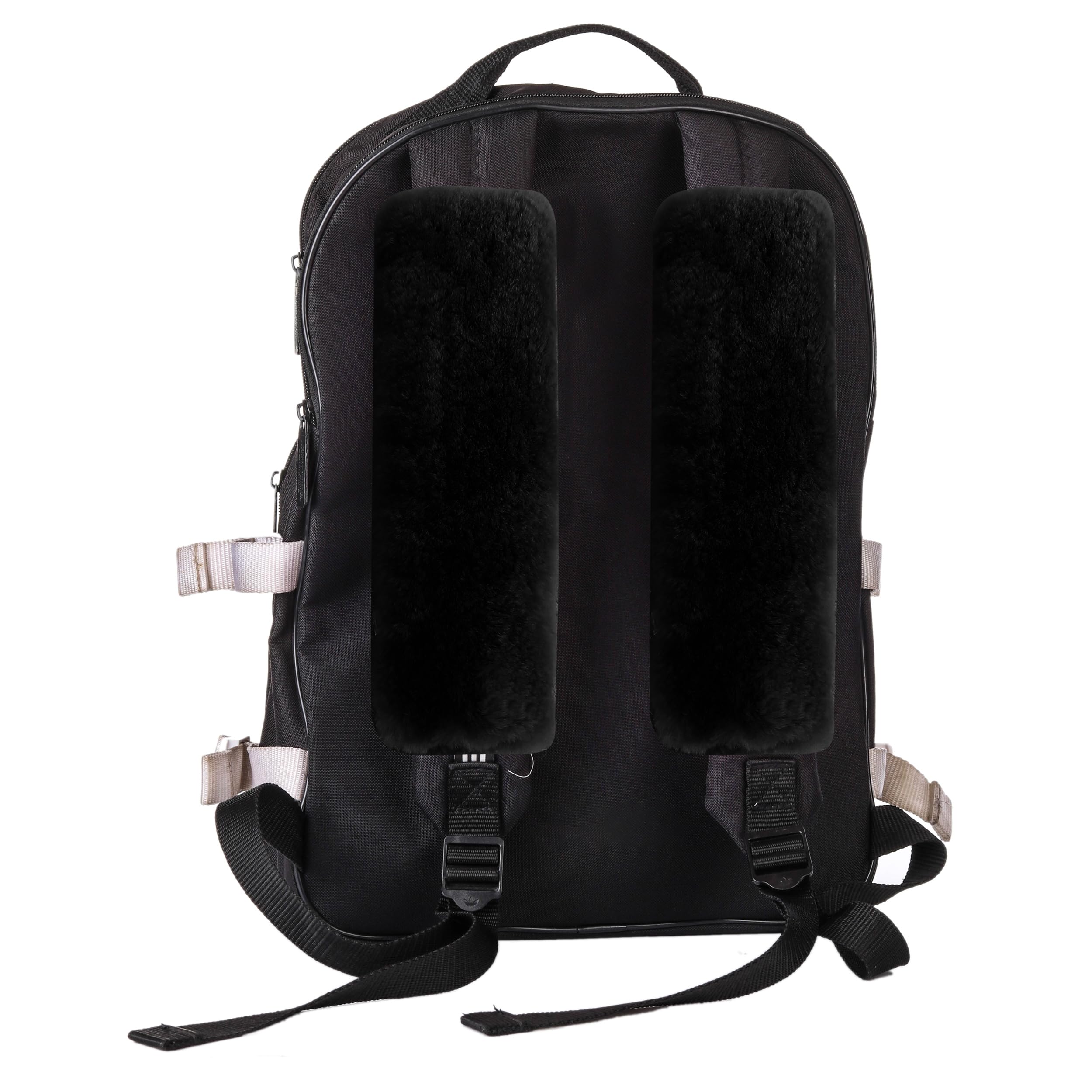 Amooca seatbelt pad on camera bag strap highlights versatile use