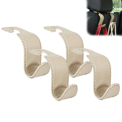 Amooca car seat headrest hook used as universal storage to tidy bags.