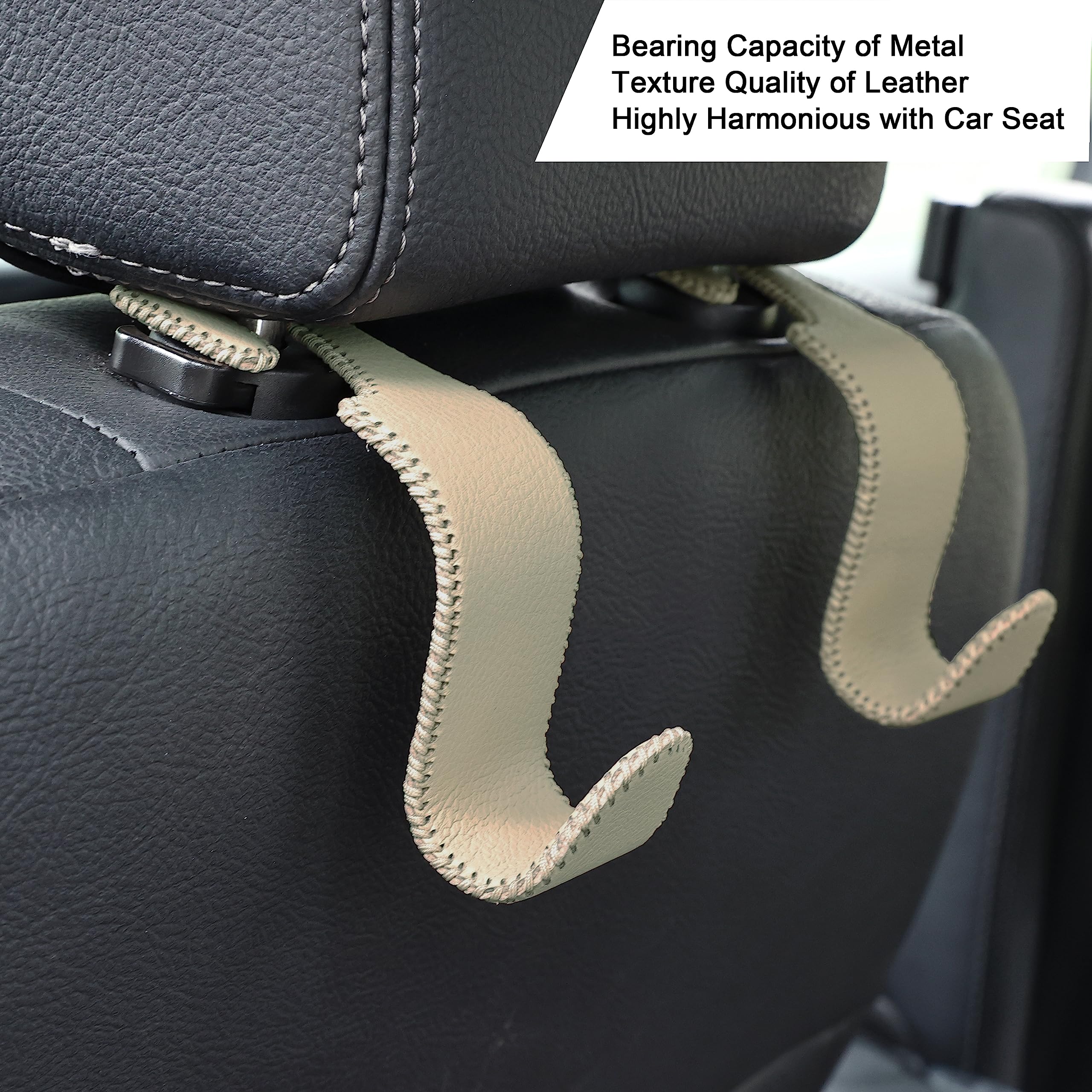 Amooca headrest hook installs without tools for quick setup.