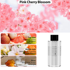 Amor Lyris pink cherry blossom refill cap, easy snap-in fragrance upgrade.