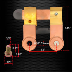 Ampper brass-bodied switch showing durable, corrosion-resistant construction.