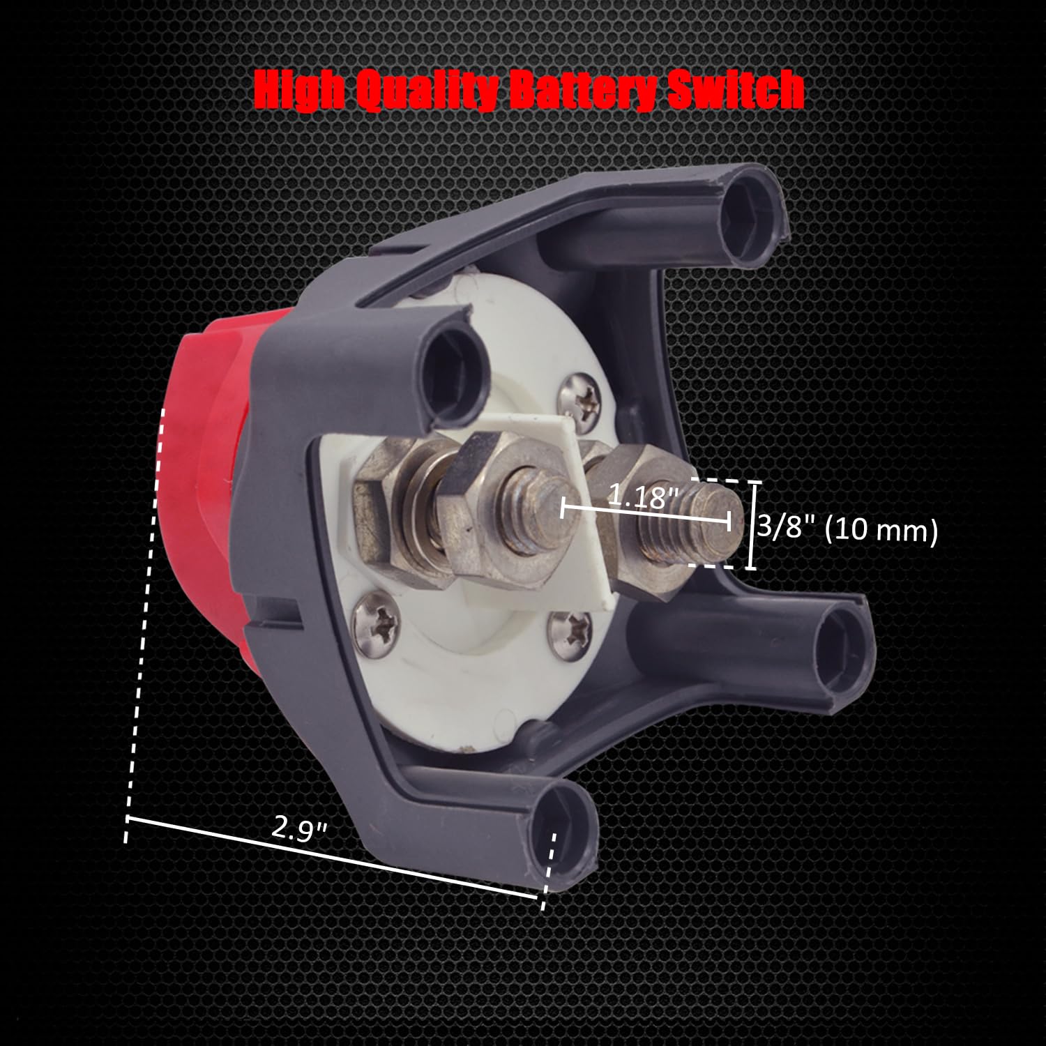 Ampper mounting kit includes bolts for straightforward installation.
