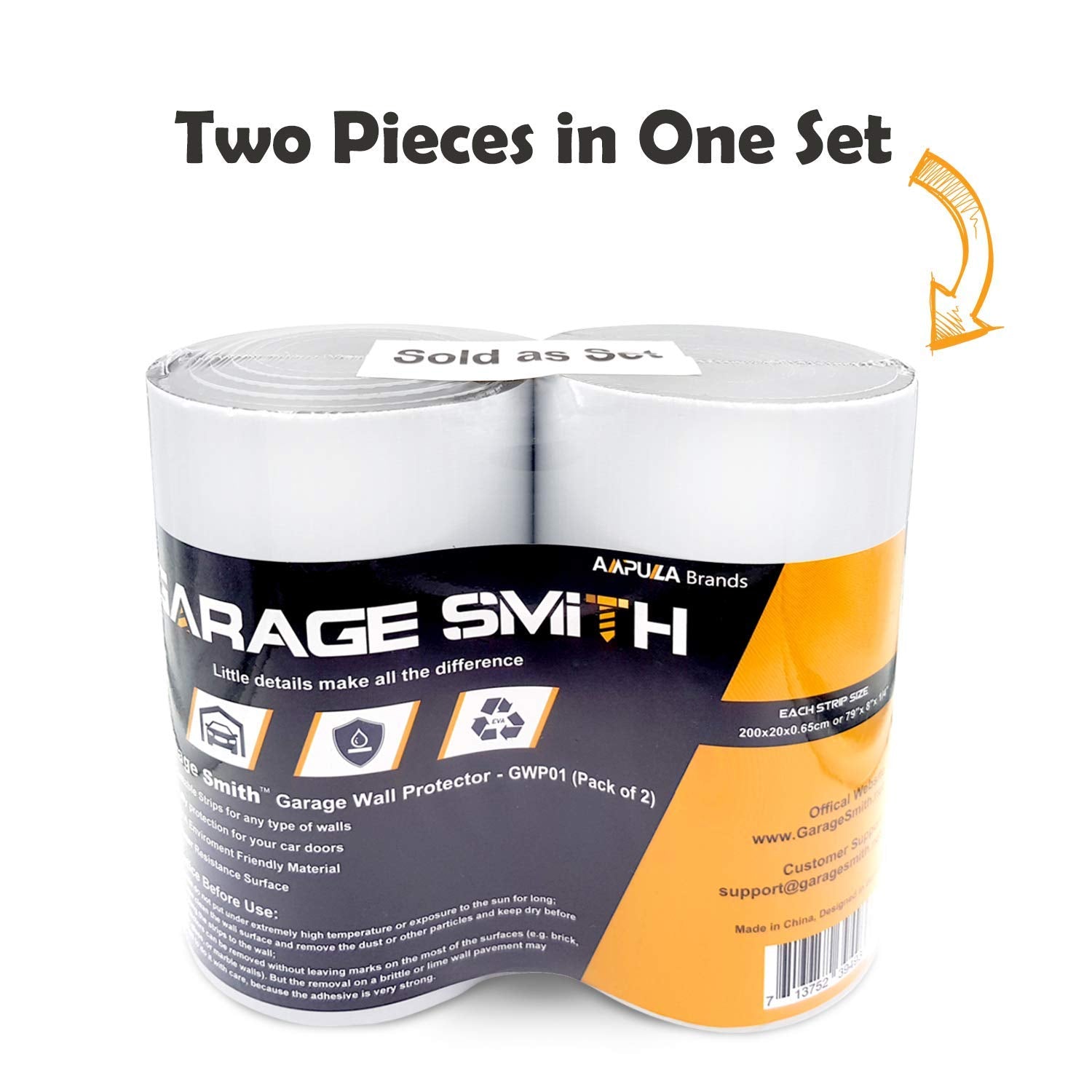 AMPULLA eco-friendly RoHS material signaling green, odorless protection for garages.