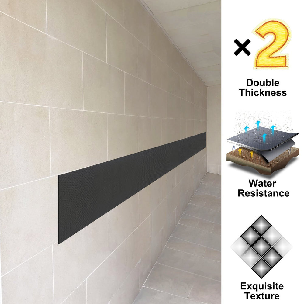 AMPULLA soft foam strip protecting walls against scratches in various garage configurations.
