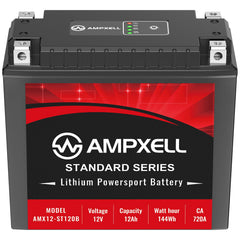 AMPXELL YTX20L-BS battery pack powers motorcycles with strong starting power.