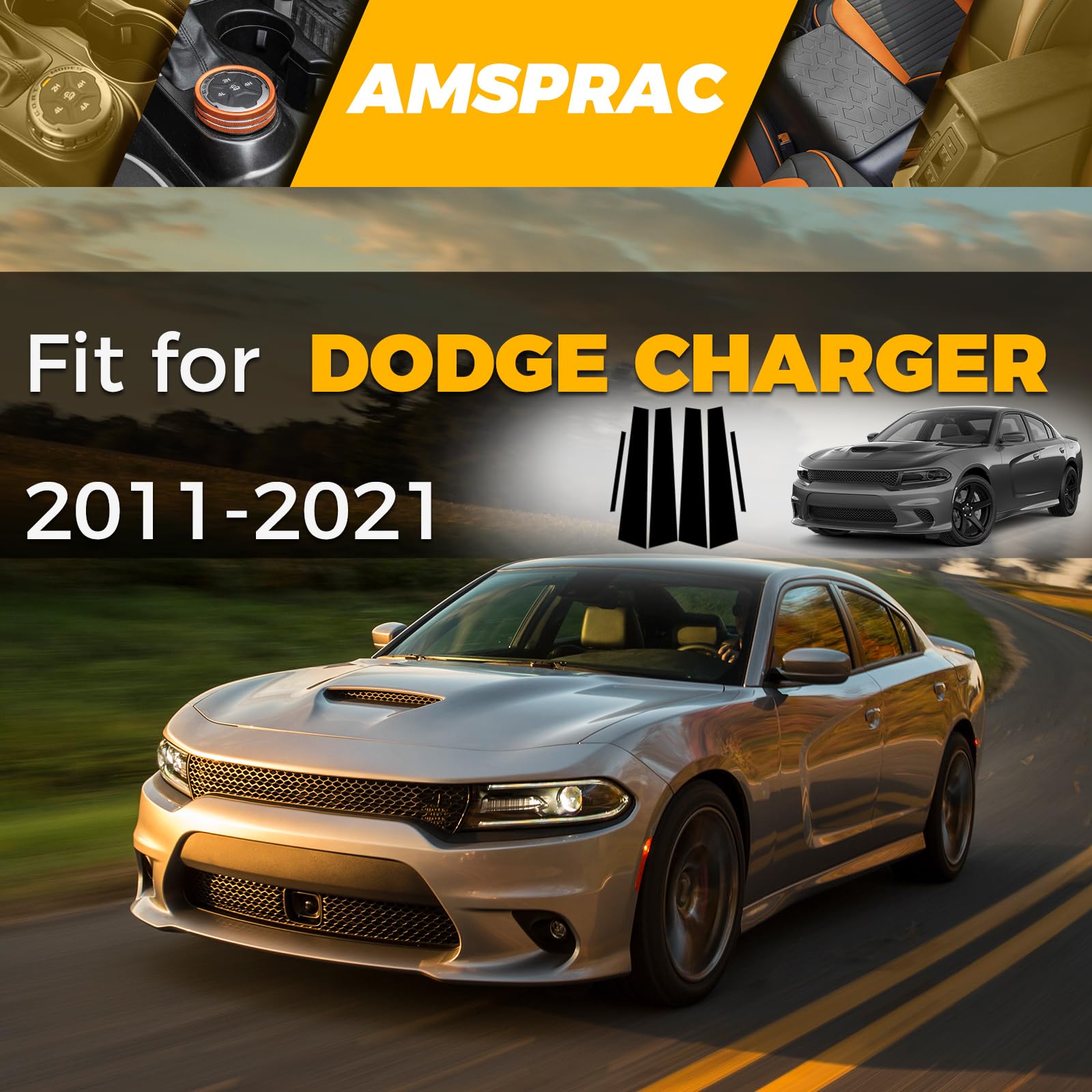 AMSPRAC exterior molding anti-scratch trim adds rugged style and protection