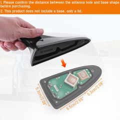 AMSPrac Shark Fin Antenna Cover Kia Optima fitment with aerodynamic lines.